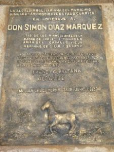 Placa para el Tío de Venezuea Don Simón Díaz