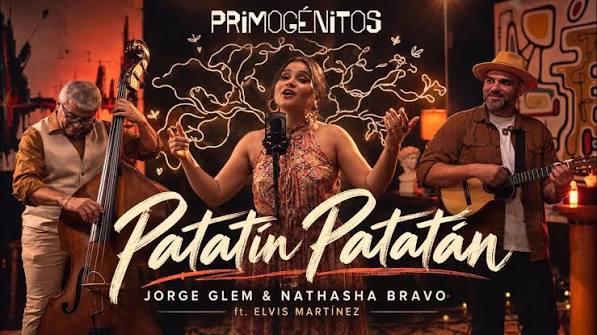 Jorge Glem & Nathasha Bravo junto Elvis Martínez